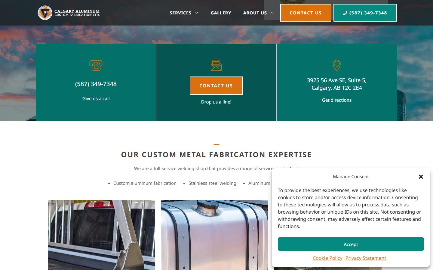 Calgary Aluminum Custom Fabrication Ltd. homepage, CNC machining in Calgary, Alberta