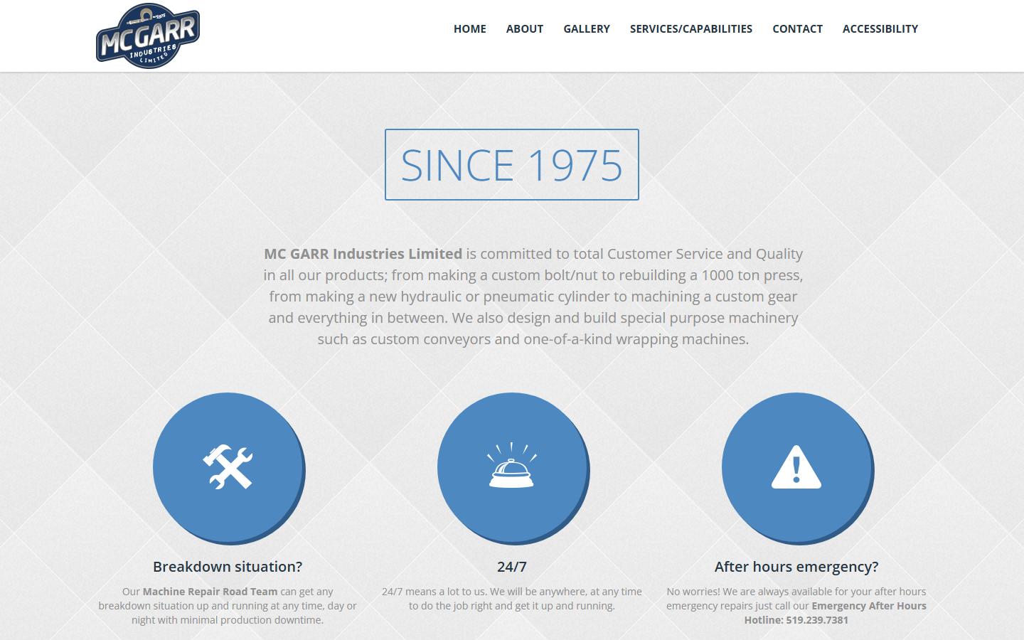 MC GARR Industries Limited — CNC machining company in Cambridge, ON