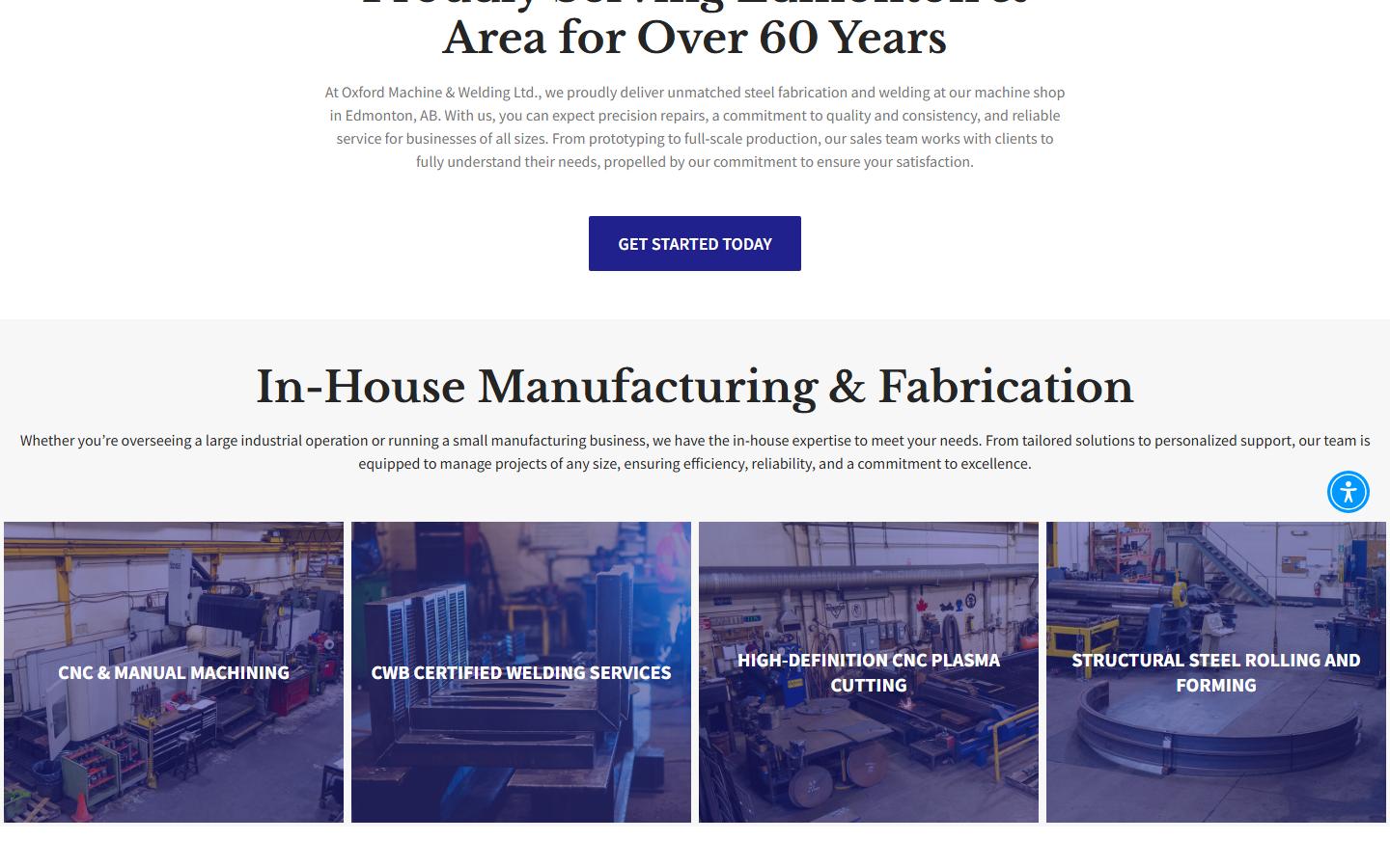 Oxford Machine & Welding Ltd. homepage, CNC machining in Edmonton, AB