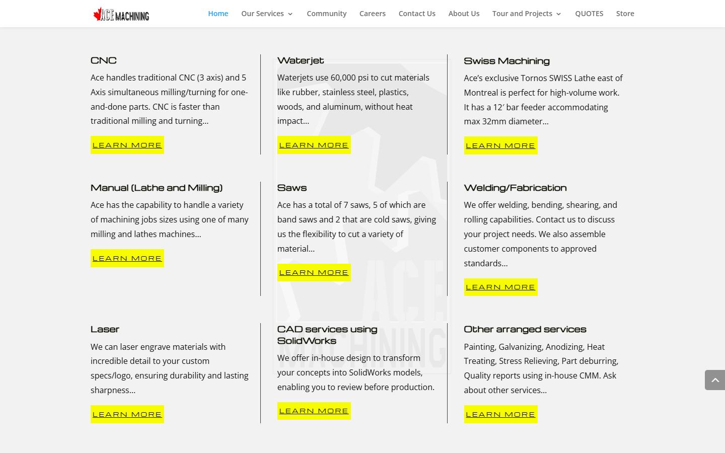 Ace Machining Ltd. — CNC machining company in Dartmouth, NS