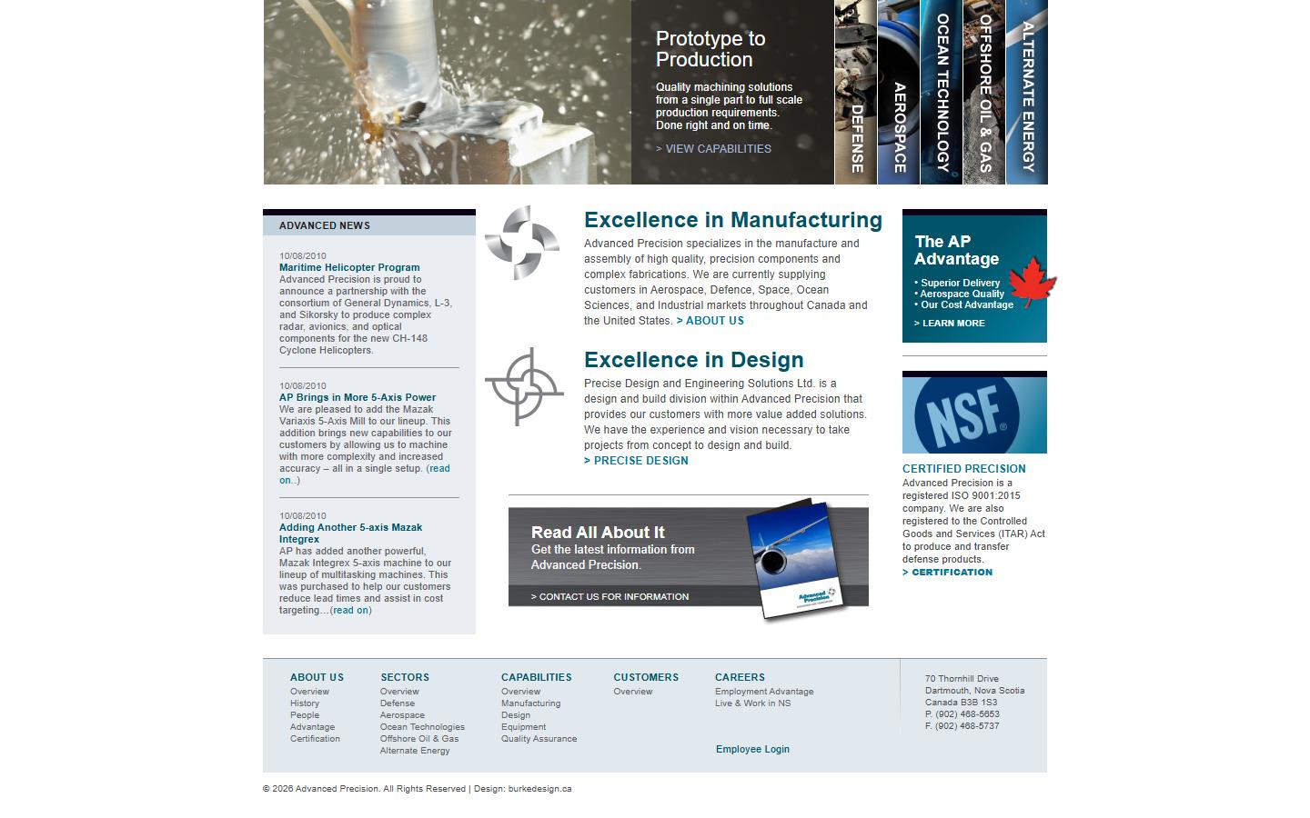 Advanced Precision — CNC machining company in Dartmouth, NS