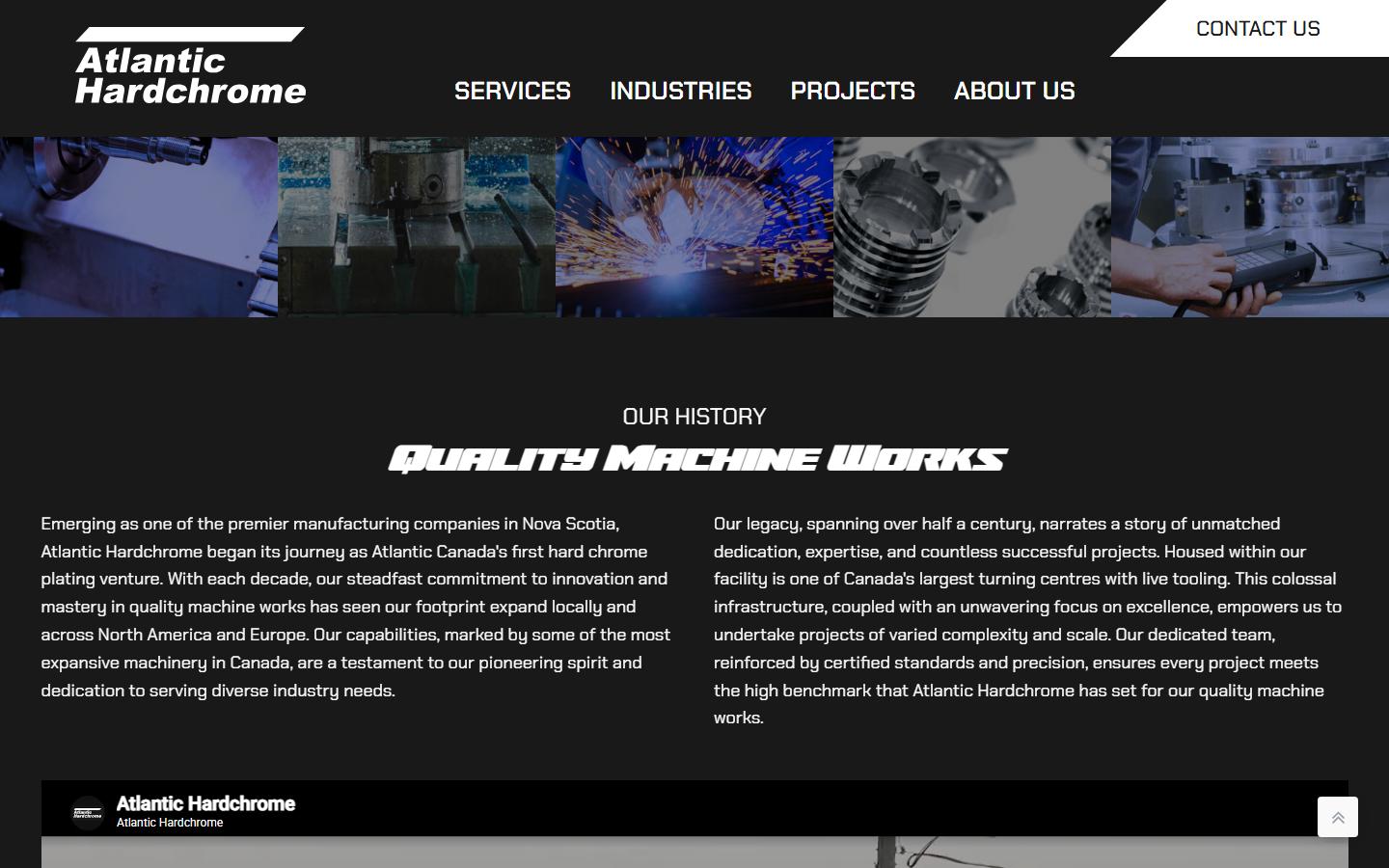 Atlantic Hardchrome Limited — CNC machining company in Dartmouth, NS