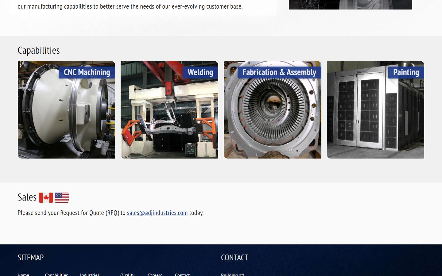 ADJ Industries Inc. — CNC machining company in London, ON