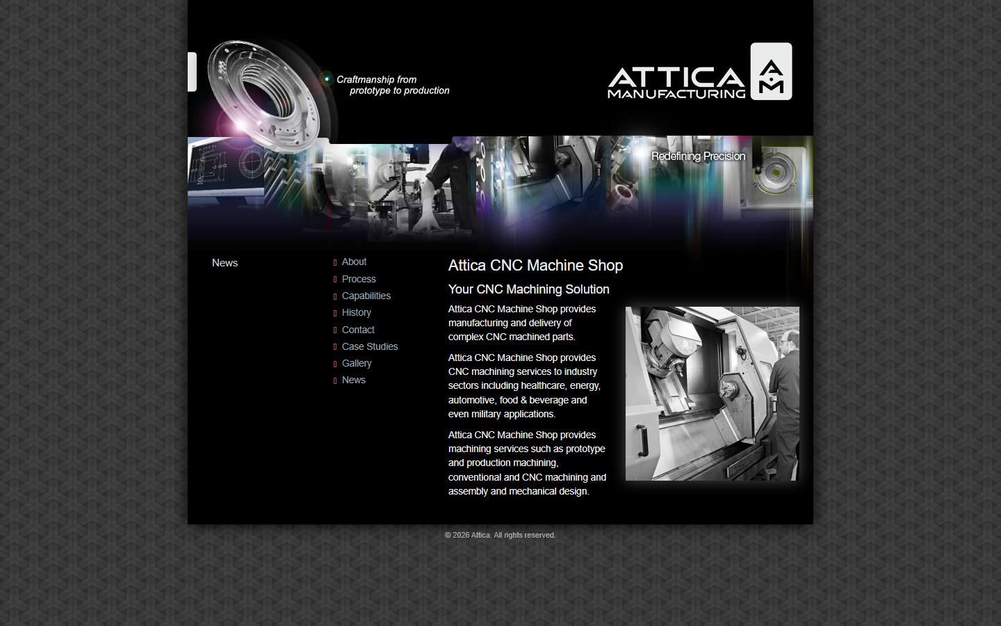 Attica Manufacturing Inc. — CNC machining company in London, ON