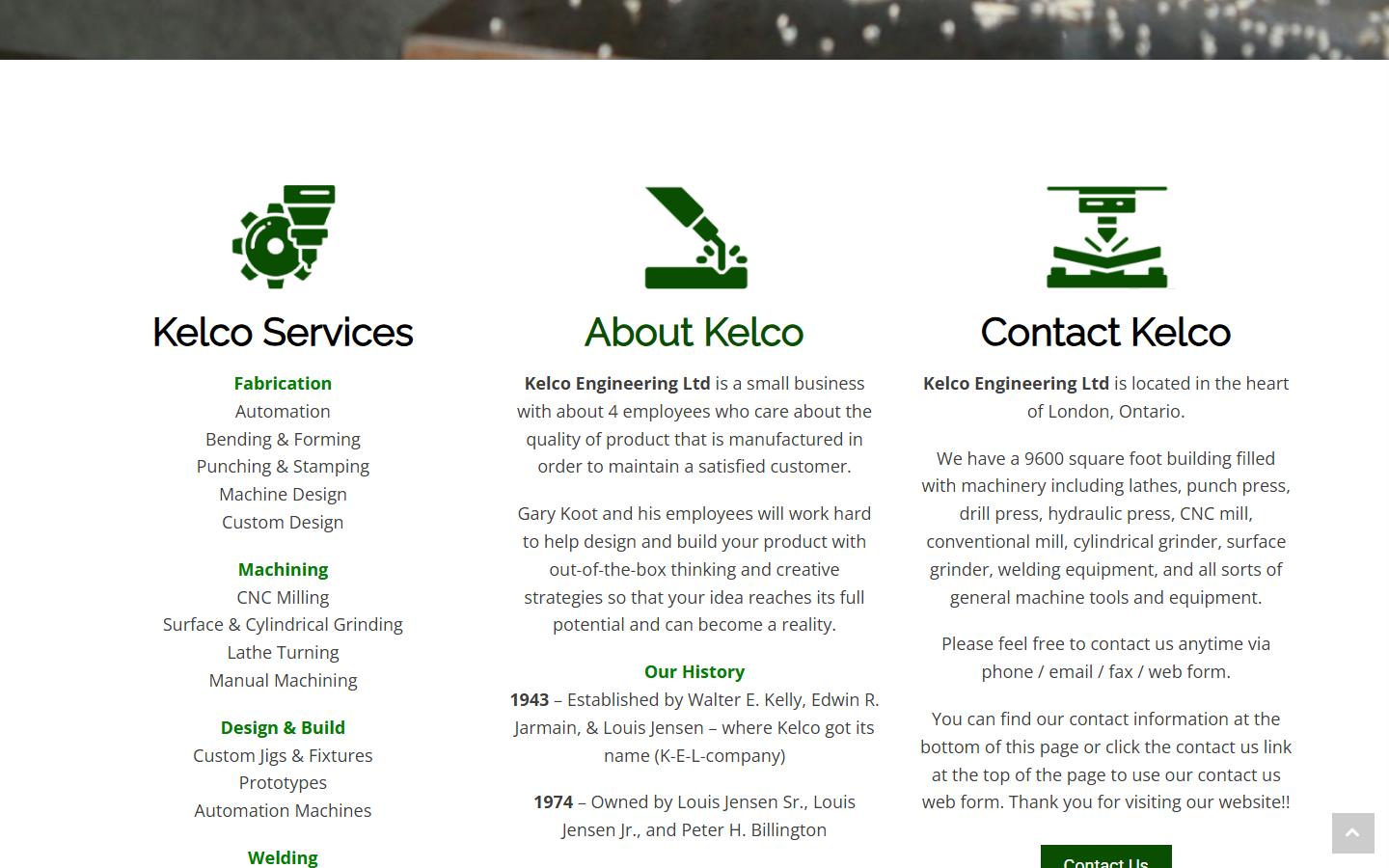 Kelco Engineering Ltd — CNC machining company in London, ON