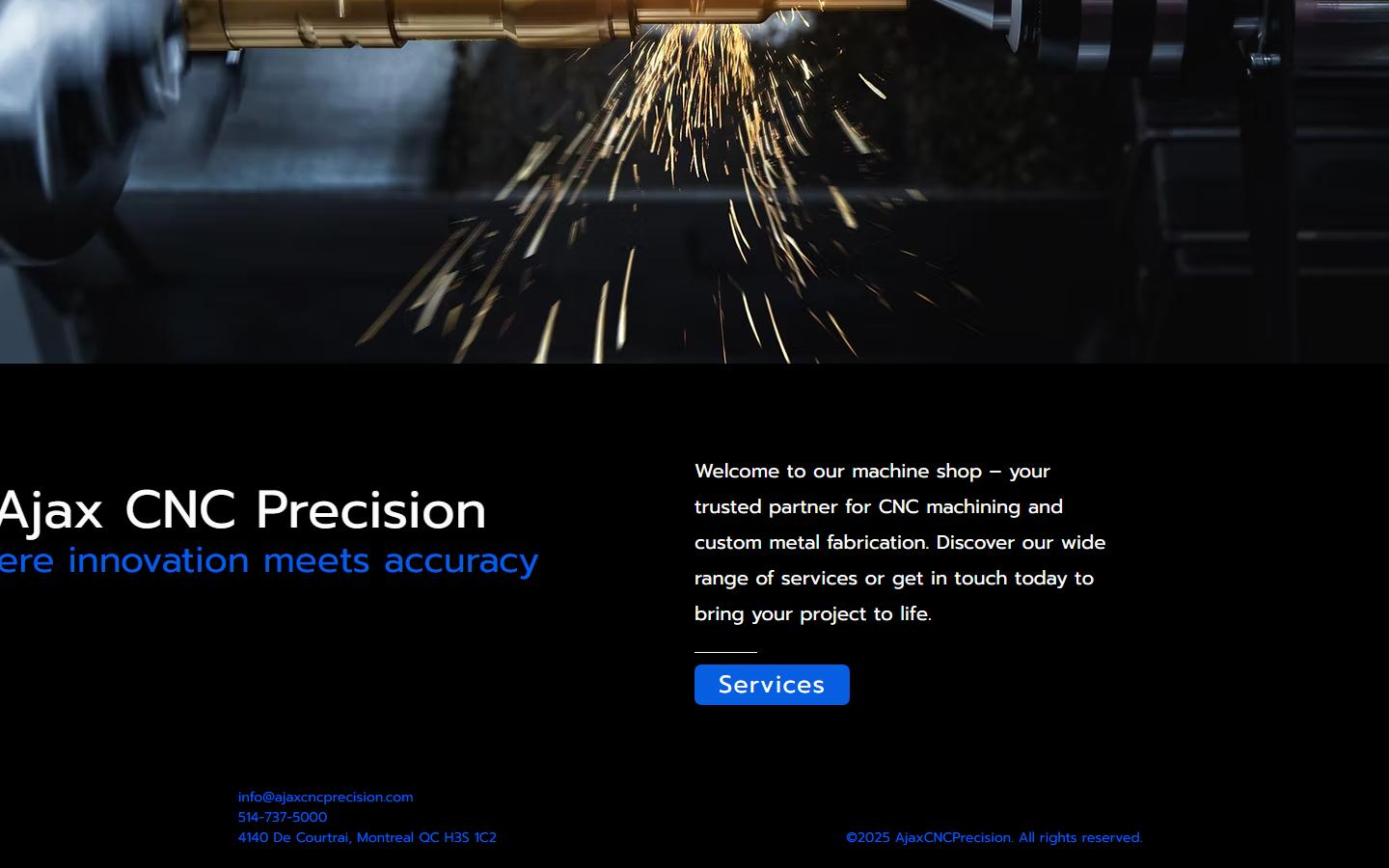 Ajax CNC Precision — CNC machining company in Montreal, QC