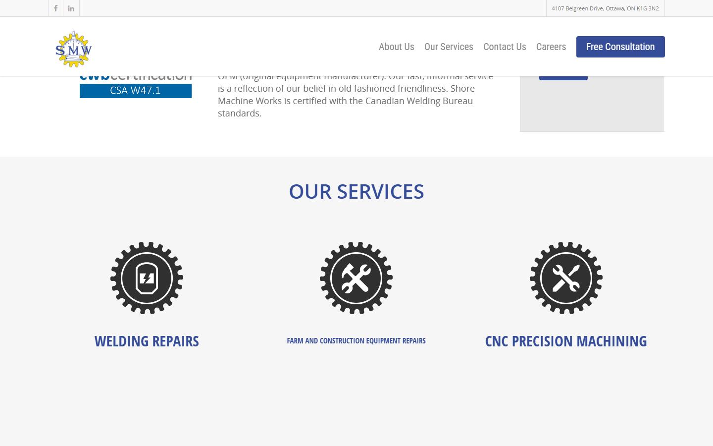 Shore Machine Works — CNC machining company in Ottawa, ON