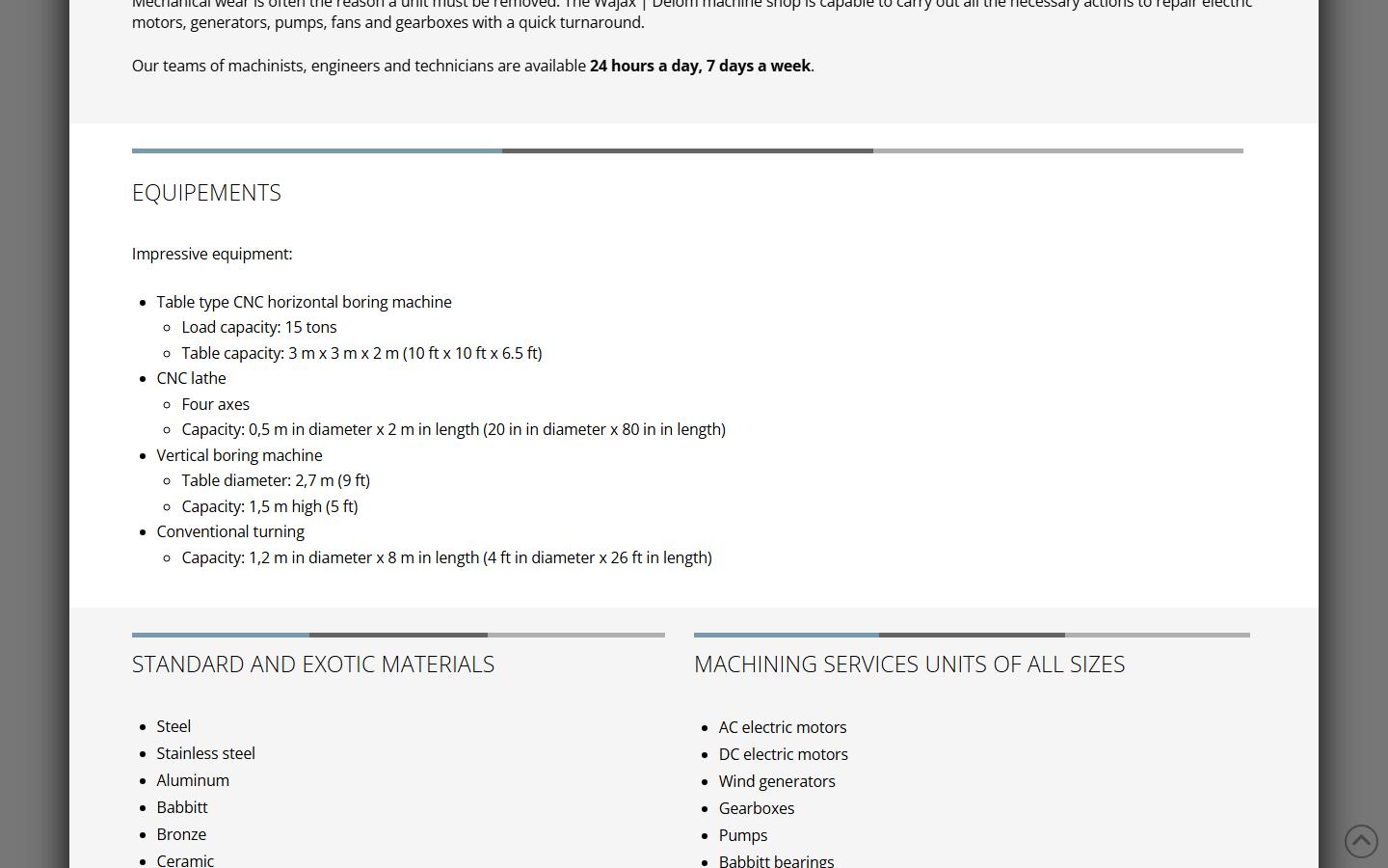 Wajax Delom — Quebec machine shop — CNC machining company in Ancienne Lorette, QC