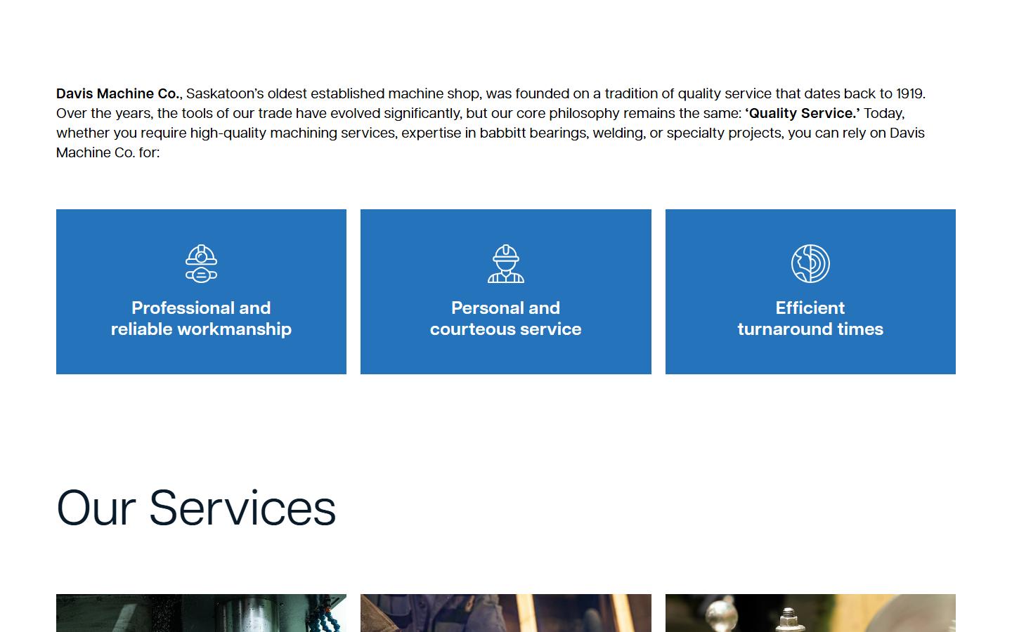 Davis Machine Co. — CNC machining company in Saskatoon, SK