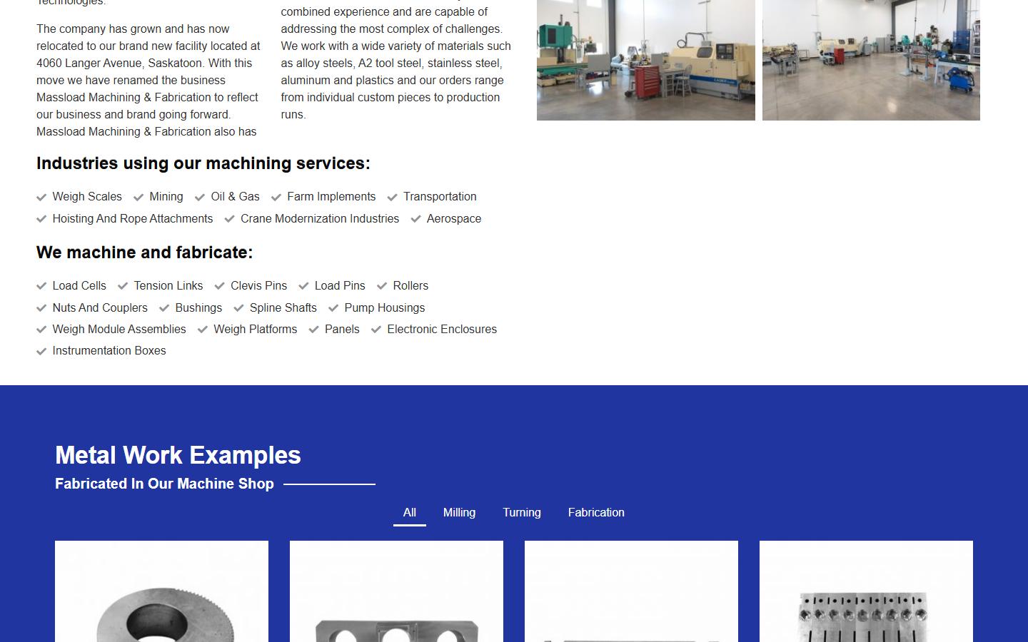 Massload Machining & Fabrication — CNC machining company in Saskatoon, SK