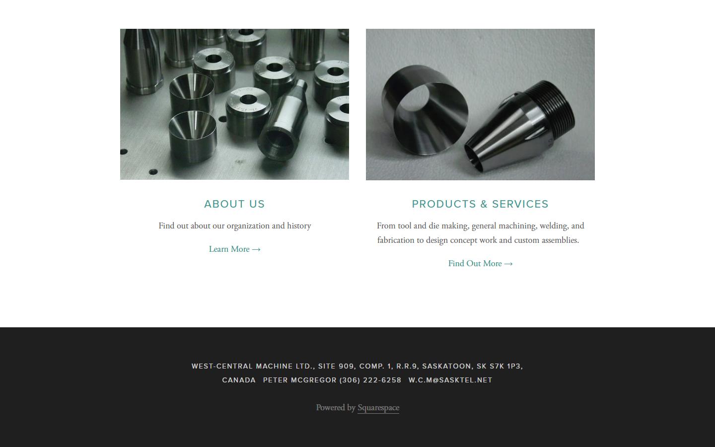 West-Central Machine Ltd. homepage, CNC machining in Saskatoon, SK