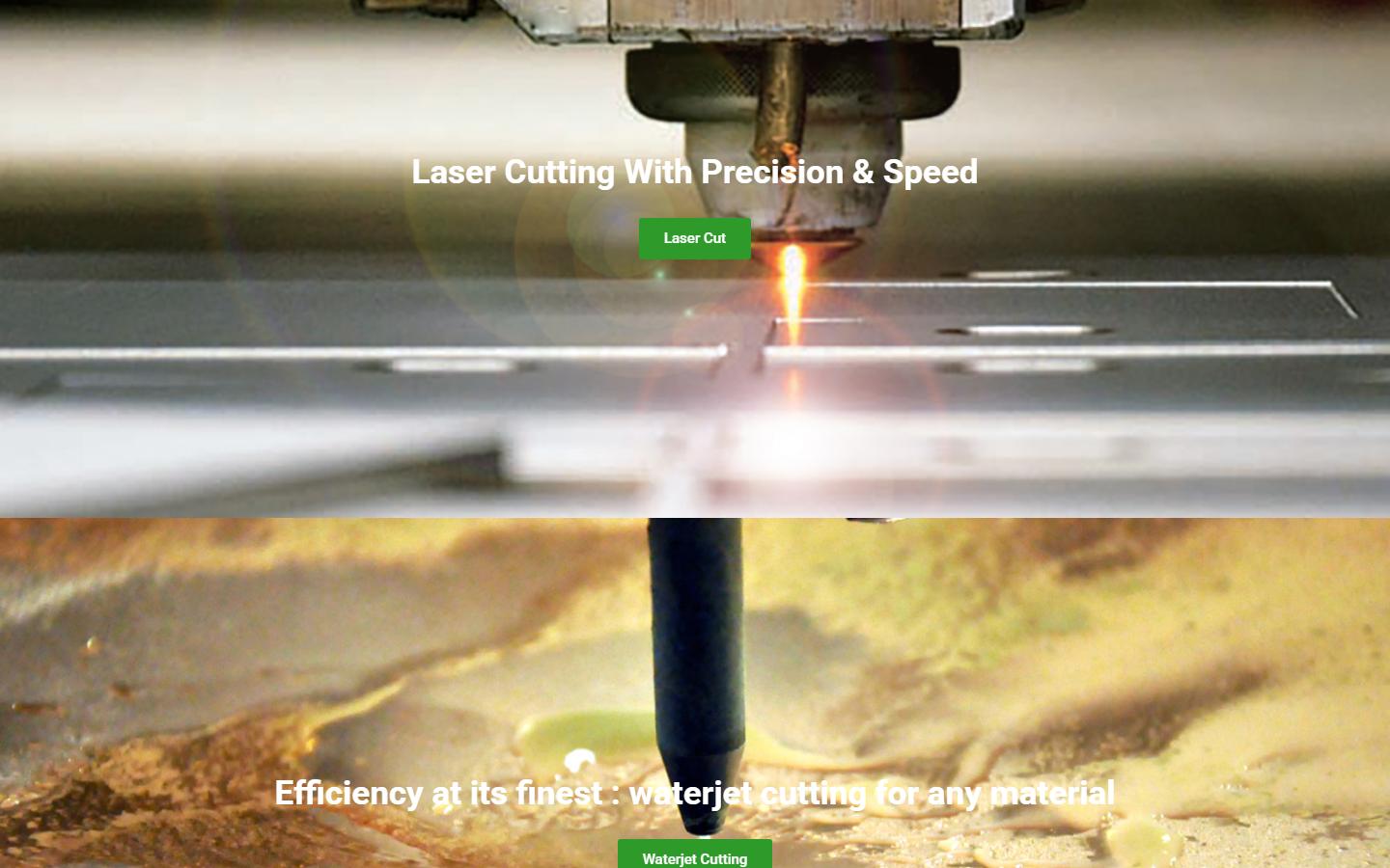 AC Waterjet Inc. homepage, CNC machining in Toronto, Ontario