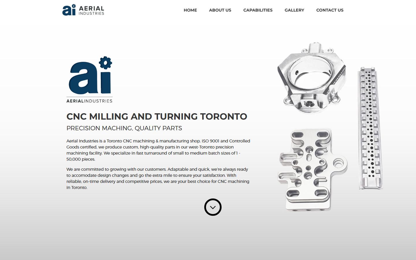 Aerial Industries Inc. — CNC machining company in Mississauga, Ontario