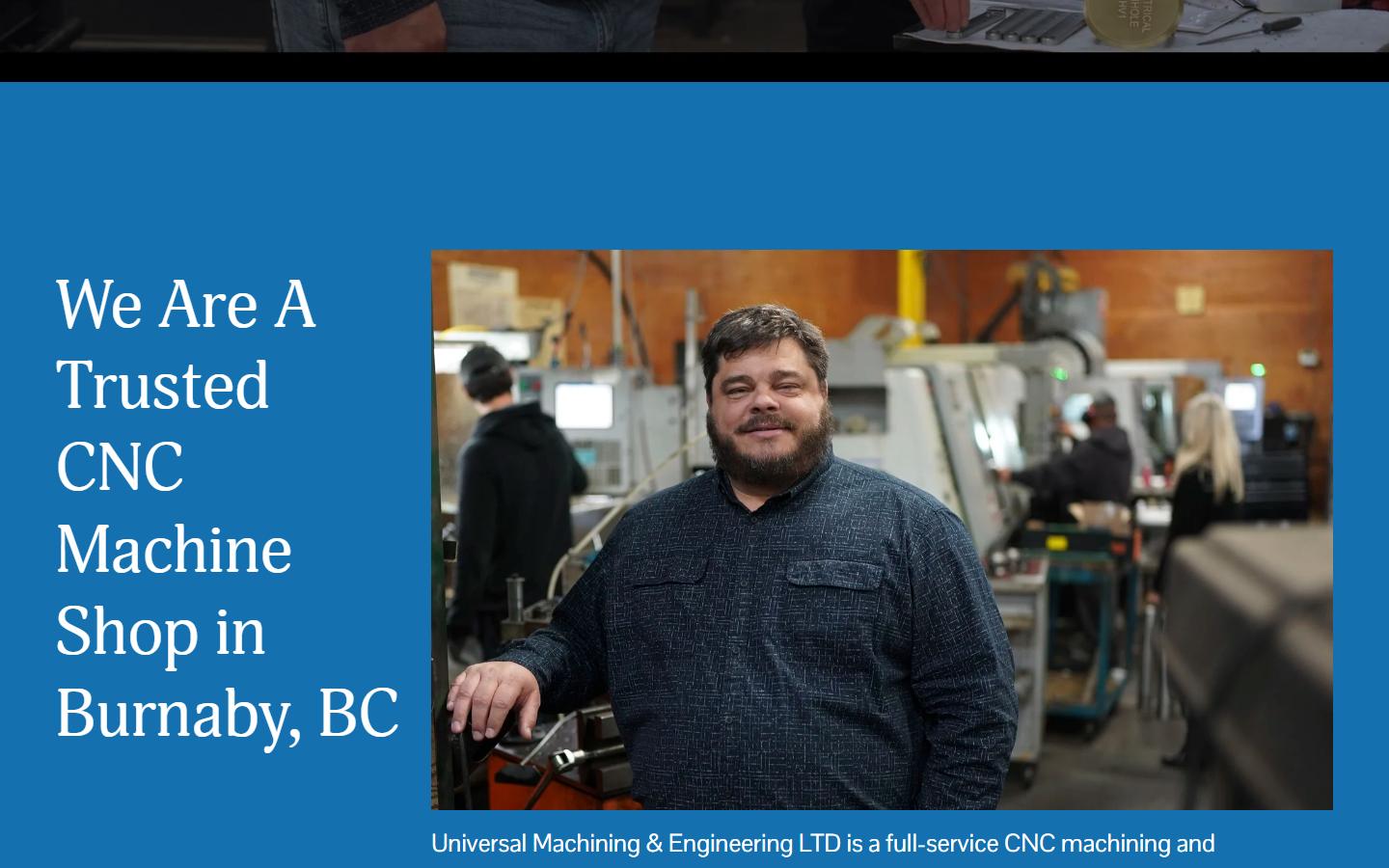 Universal Machining & Engineering Ltd. — CNC machining company in Burnaby, British Columbia