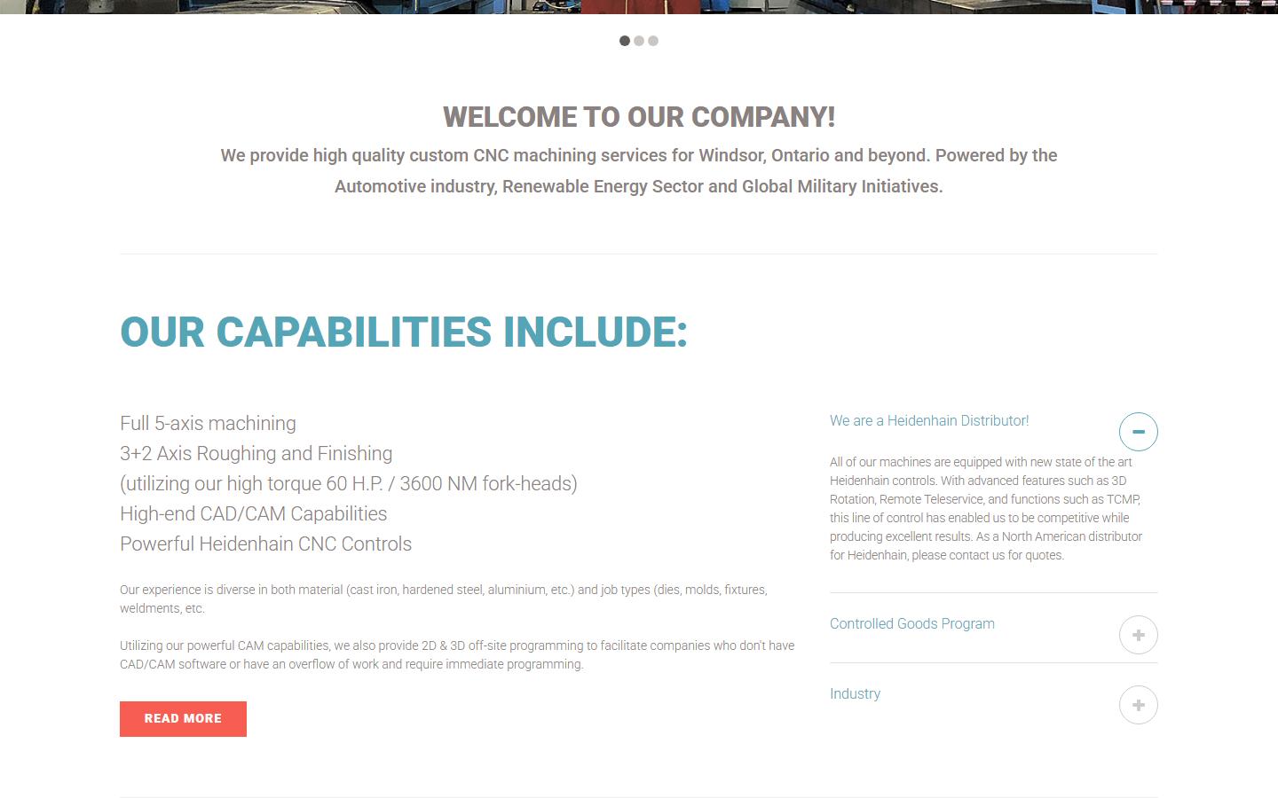 CNC Concepts & Manufacturing INC. — CNC machining company in Windsor, ON