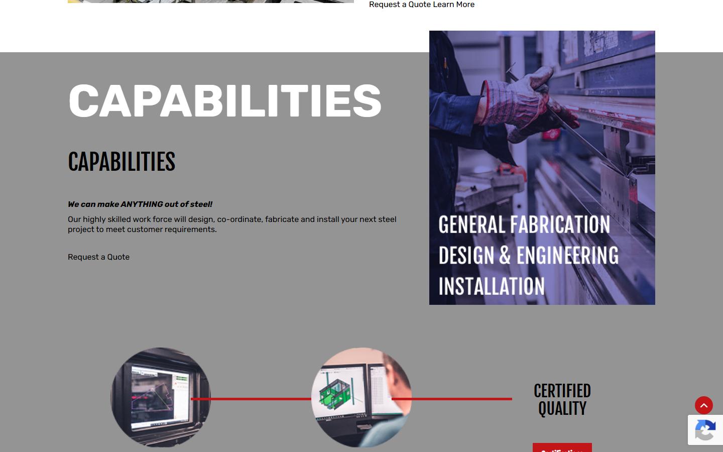 Klassen Custom Metal Fabrication homepage, CNC machining in Oldcastle, ON