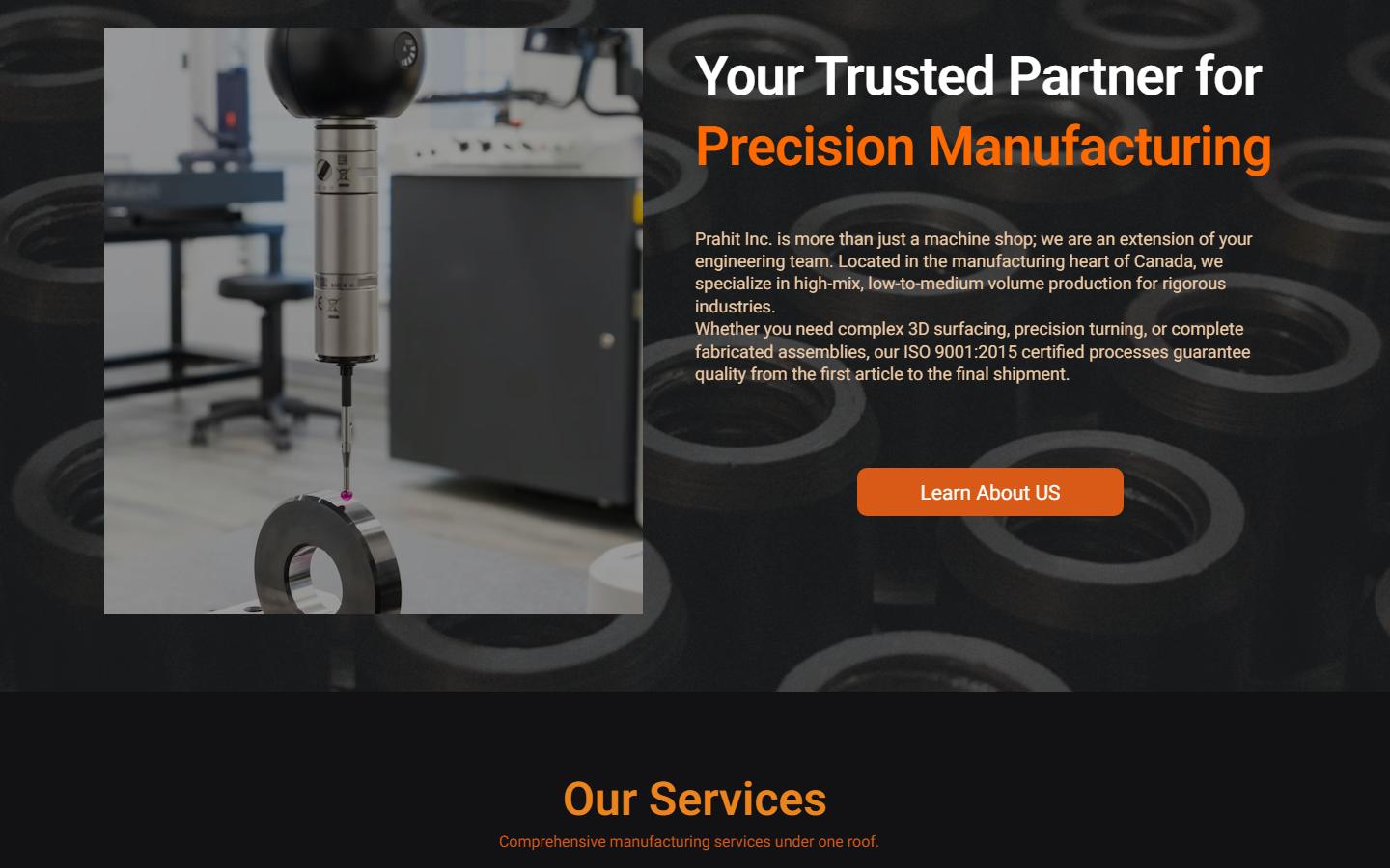 Prahit Inc. — CNC machining company in Windsor, ON