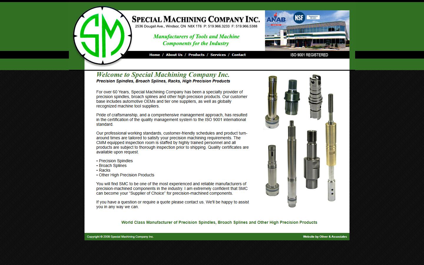 Special Machining Company Inc. — CNC machining company in Windsor, ON