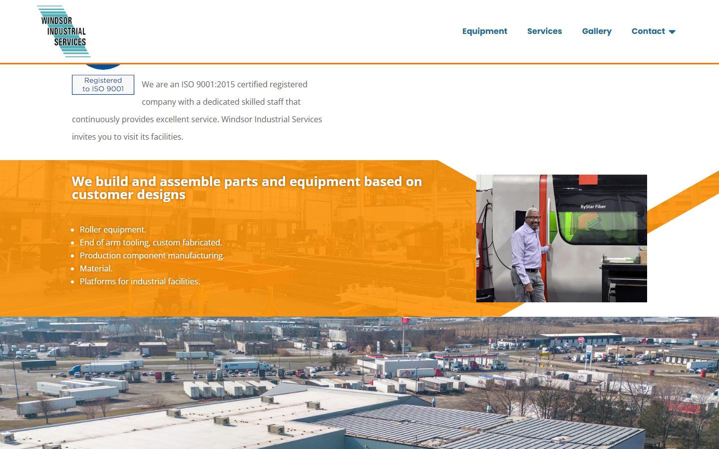 Windsor Industrial Services Inc. homepage, CNC machining in Maidstone, ON