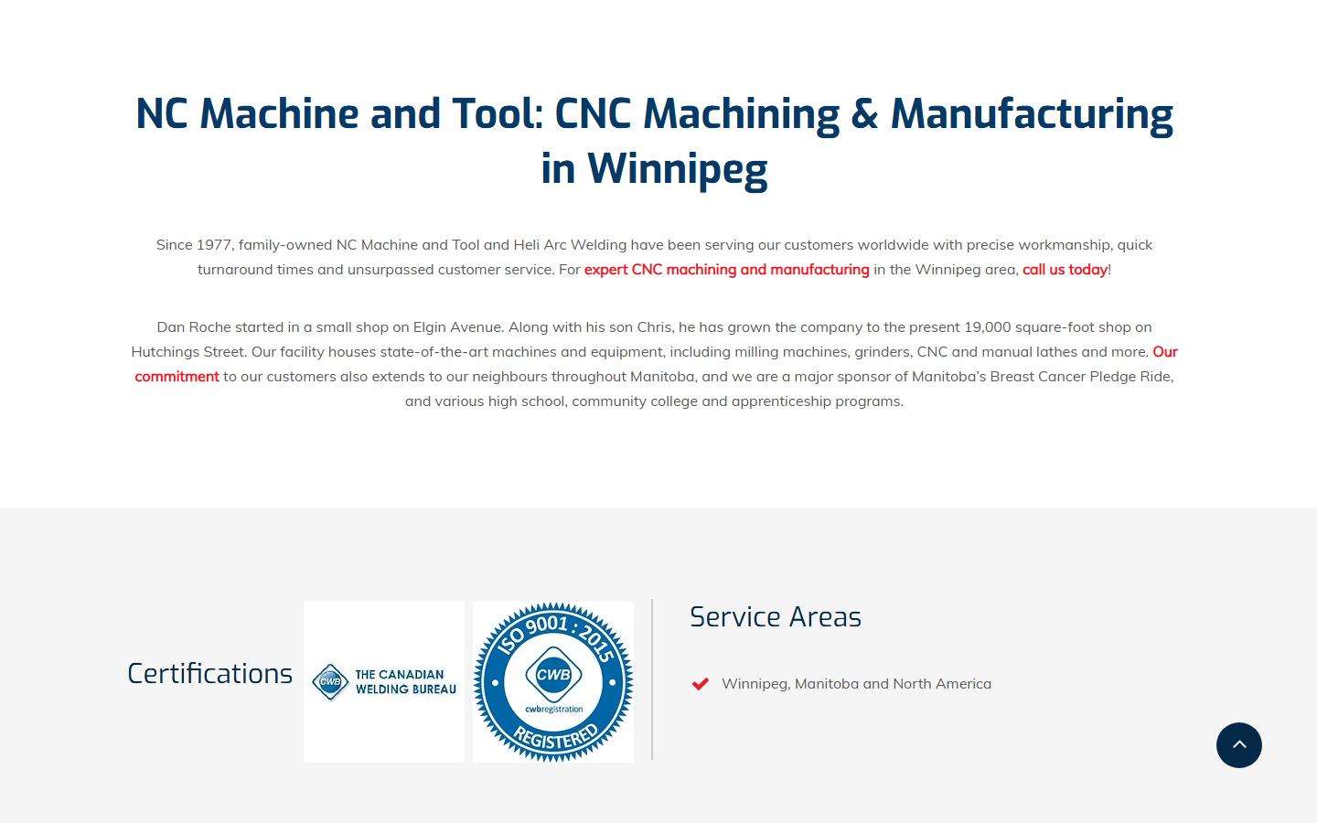 NC Machine and Tool — CNC machining company in Winnipeg, MB