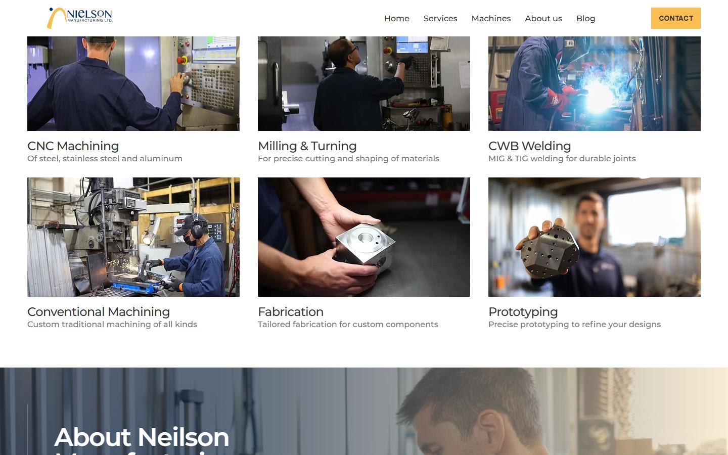 Nielson Manufacturing Ltd. — CNC machining company in Winnipeg, MB